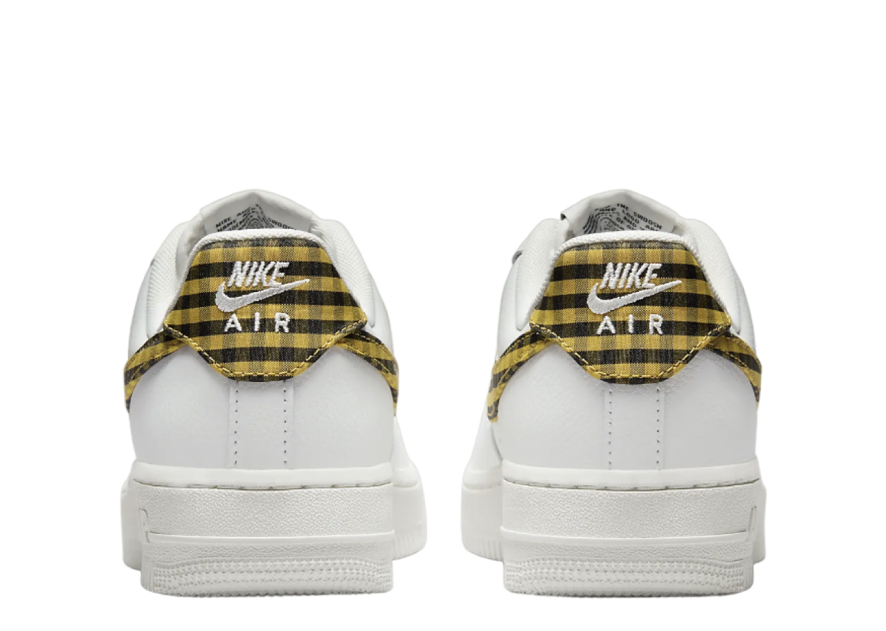 Nike Air Force 1 Low Gingham Yellow Black (Women's) - photo 3