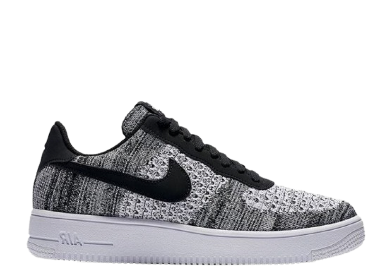 Nike Air Force 1 Flyknit 2 Black Pure Platinum