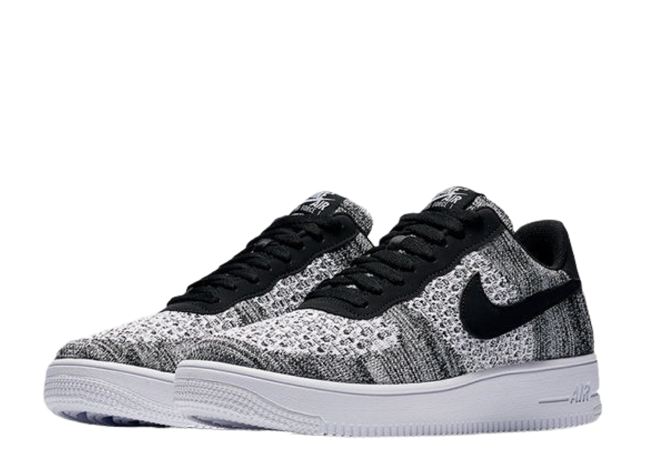 Nike Air Force 1 Flyknit 2 Black Pure Platinum - photo 3
