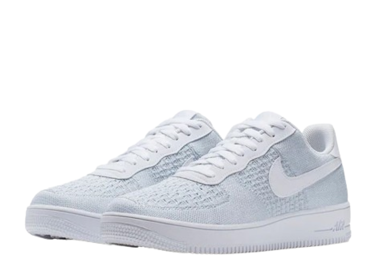 Nike Air Force 1 Flyknit 2 White Pure Platinum - photo 3