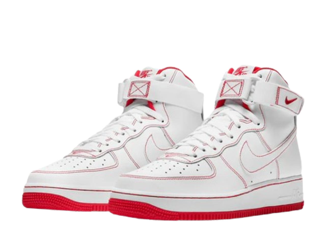 Nike Air Force 1 High '07 White University Red - photo 2