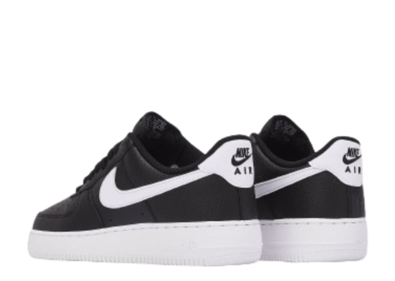 Nike Air Force 1 Low '07 Black White Pebbled Leather - photo 3