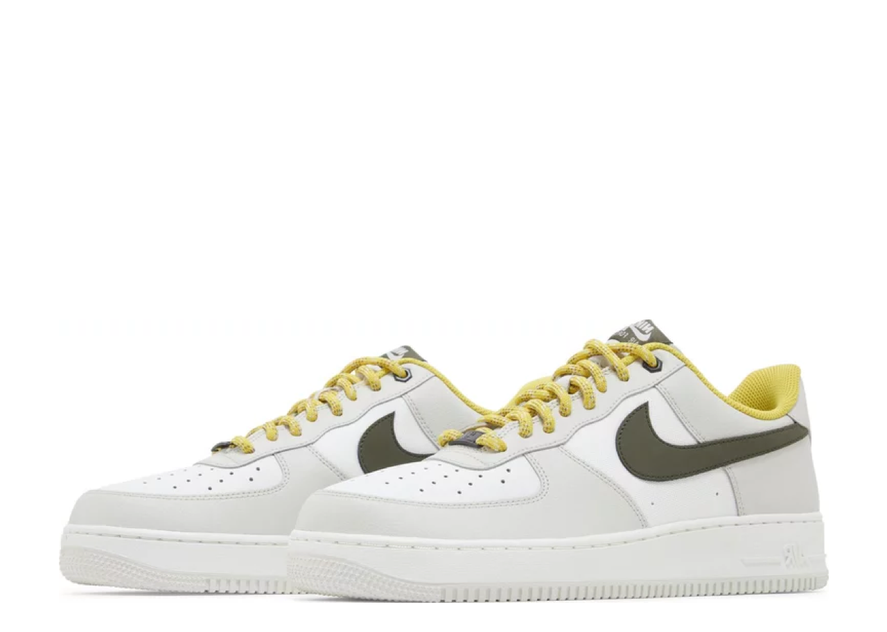 Nike Air Force 1 Low '07 PRM Light Bone Cargo Khaki Vivid Sulfur - photo 2