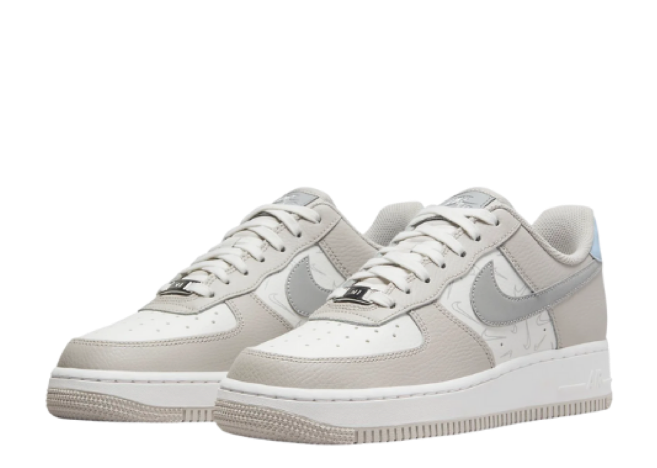 Nike Air Force 1 Low '07 Reflective Mini Swoosh Grey (Women's) - photo 2