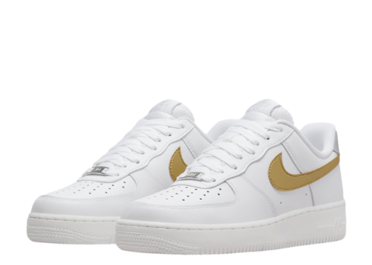 Nike Air Force 1 '07 White Metallic Gold (Women's) - photo 2