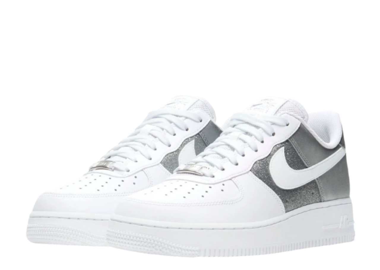Nike Air Force 1 Low 07 White Metallic Silver (Women's) - photo 2