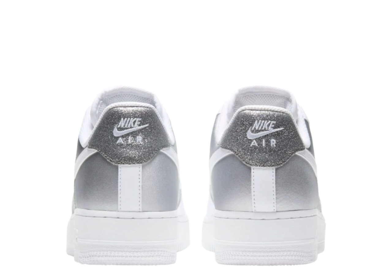 Nike Air Force 1 Low 07 White Metallic Silver (Women's) - photo 3