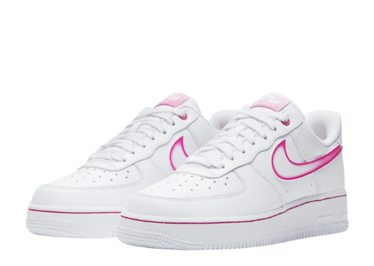 Nike Air Force 1 Low Airbrush White Pink (Women's) - photo 2