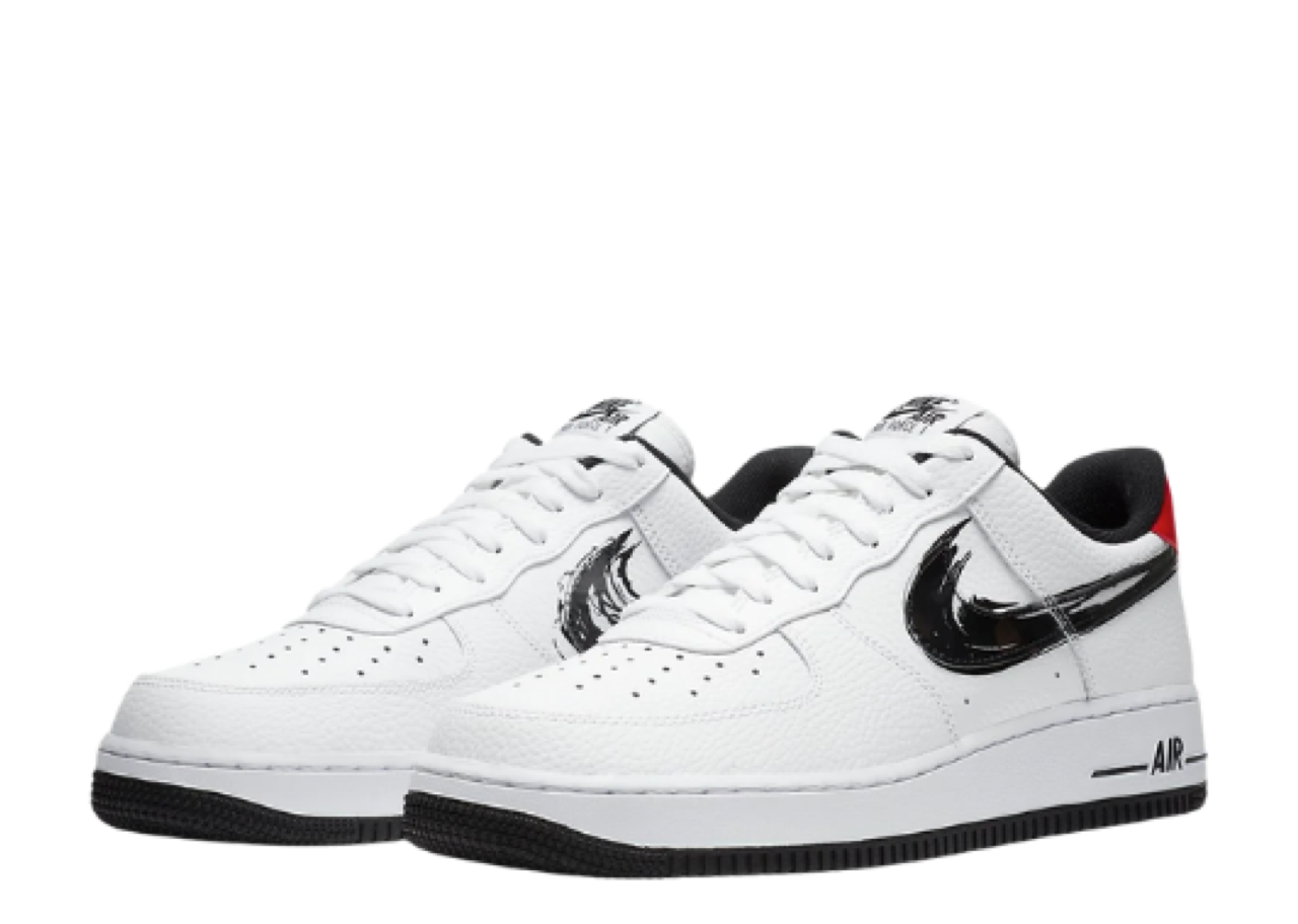 Nike Air Force 1 Low Brushstroke White Black - photo 2