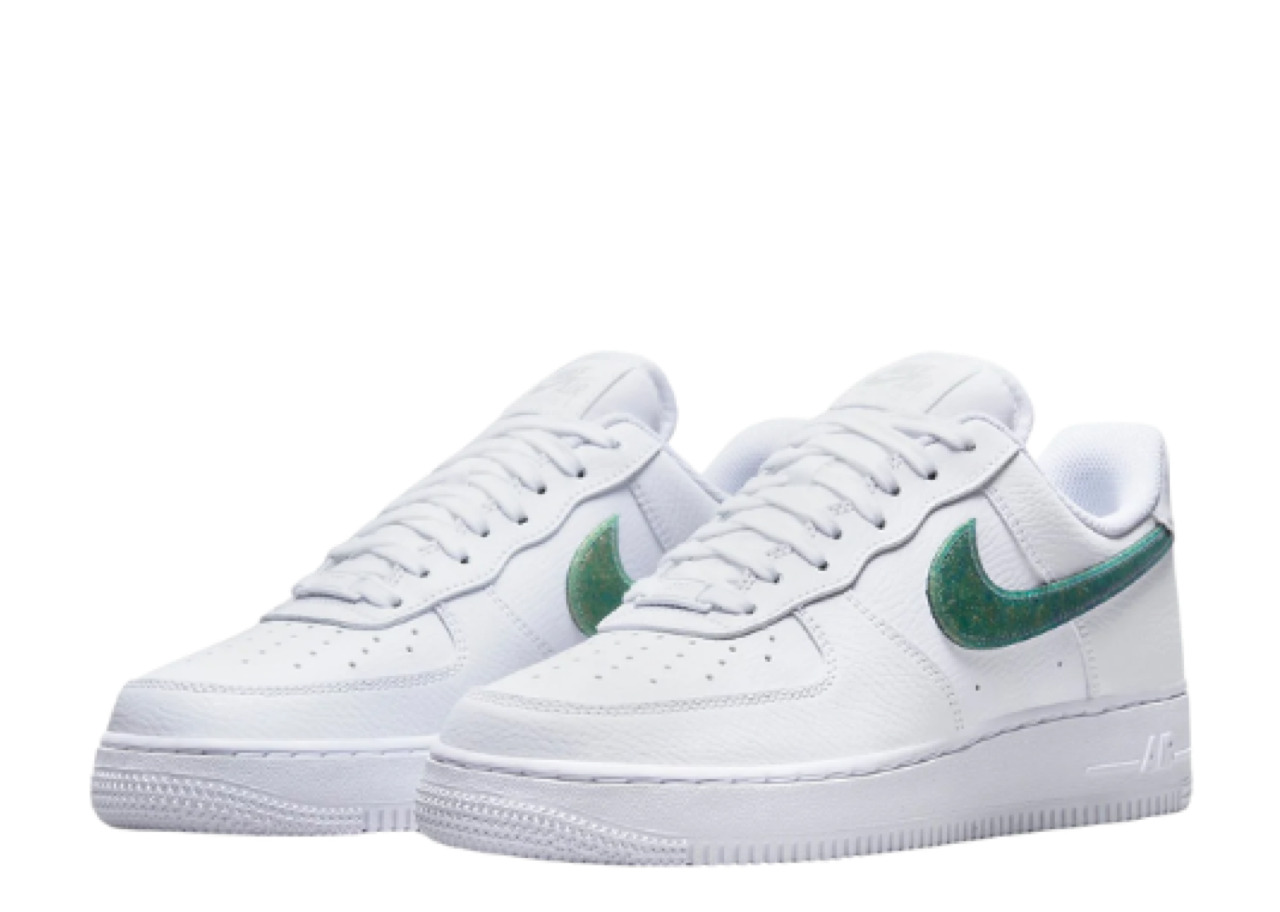 Nike Air Force 1 Low Glitter Swoosh Green (Women's) - photo 2