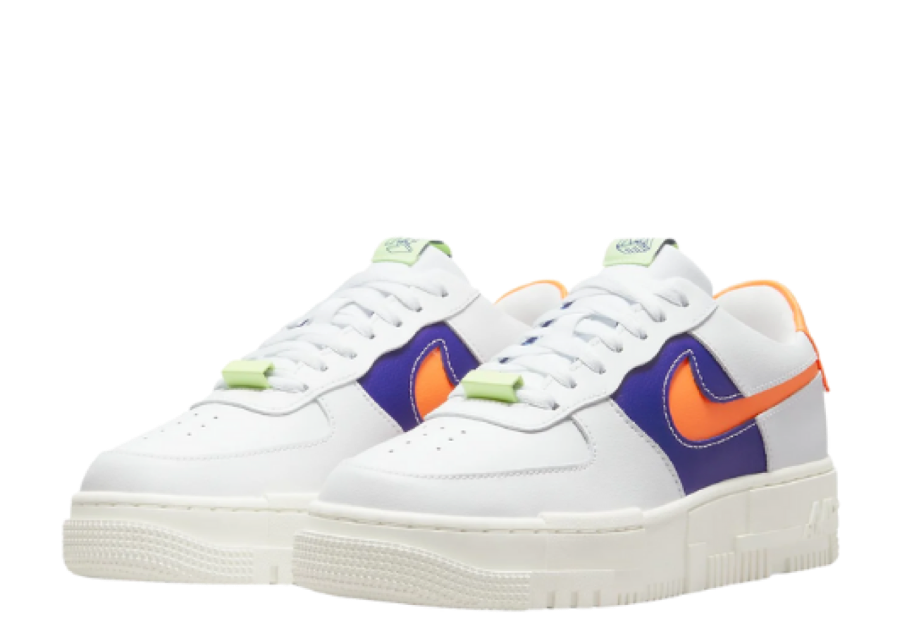 Nike Air Force 1 Low Pixel White Concord Crimson (Women's) - photo 2