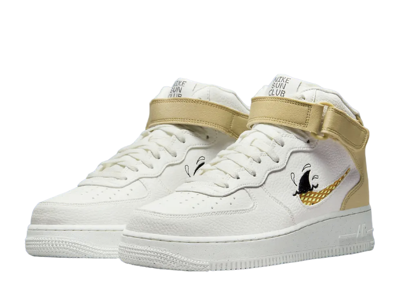 Nike Air Force 1 Mid '07 LV8 Next Nature Sun Club White Shark's Fin - photo 2