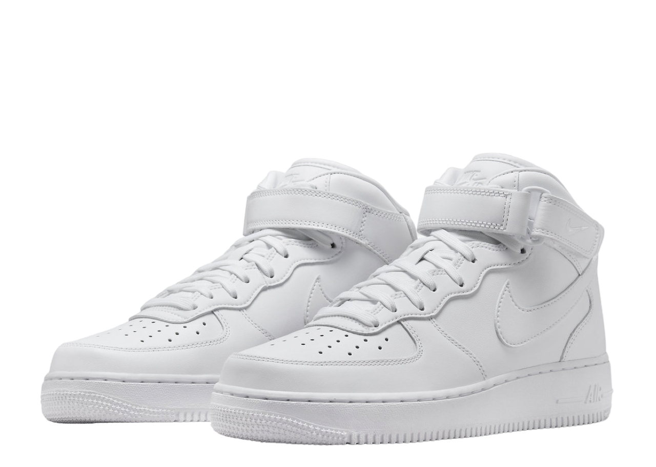Nike Air Force 1 Mid Fresh Triple White - photo 2
