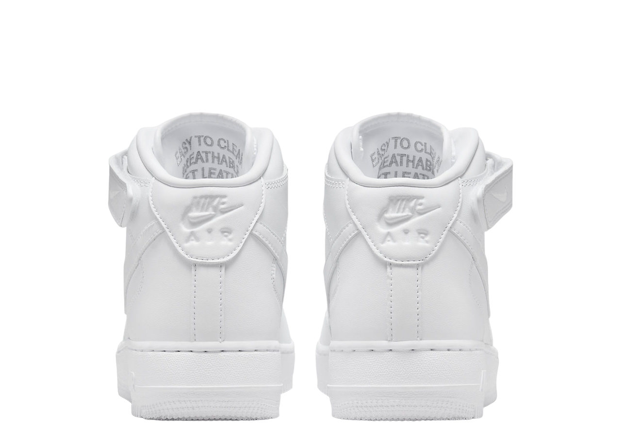 Nike Air Force 1 Mid Fresh Triple White - photo 3