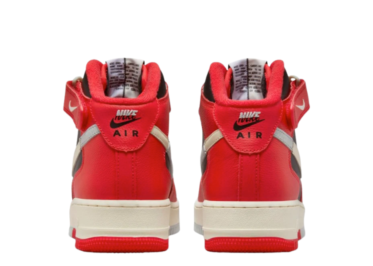 Nike Air Force 1 Mid '07 LV8 Split University Red Black - photo 3