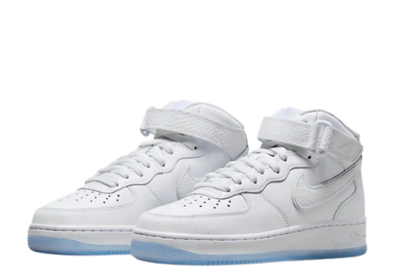 Nike Air Force 1 Mid White Ice Reptile (Women's) - photo 2