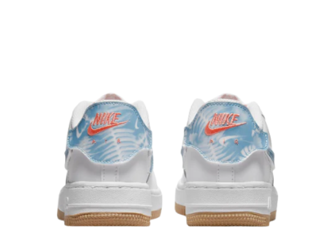 Nike Air Force 1 White Bleached Coral Clouds (Grade School) - photo 3