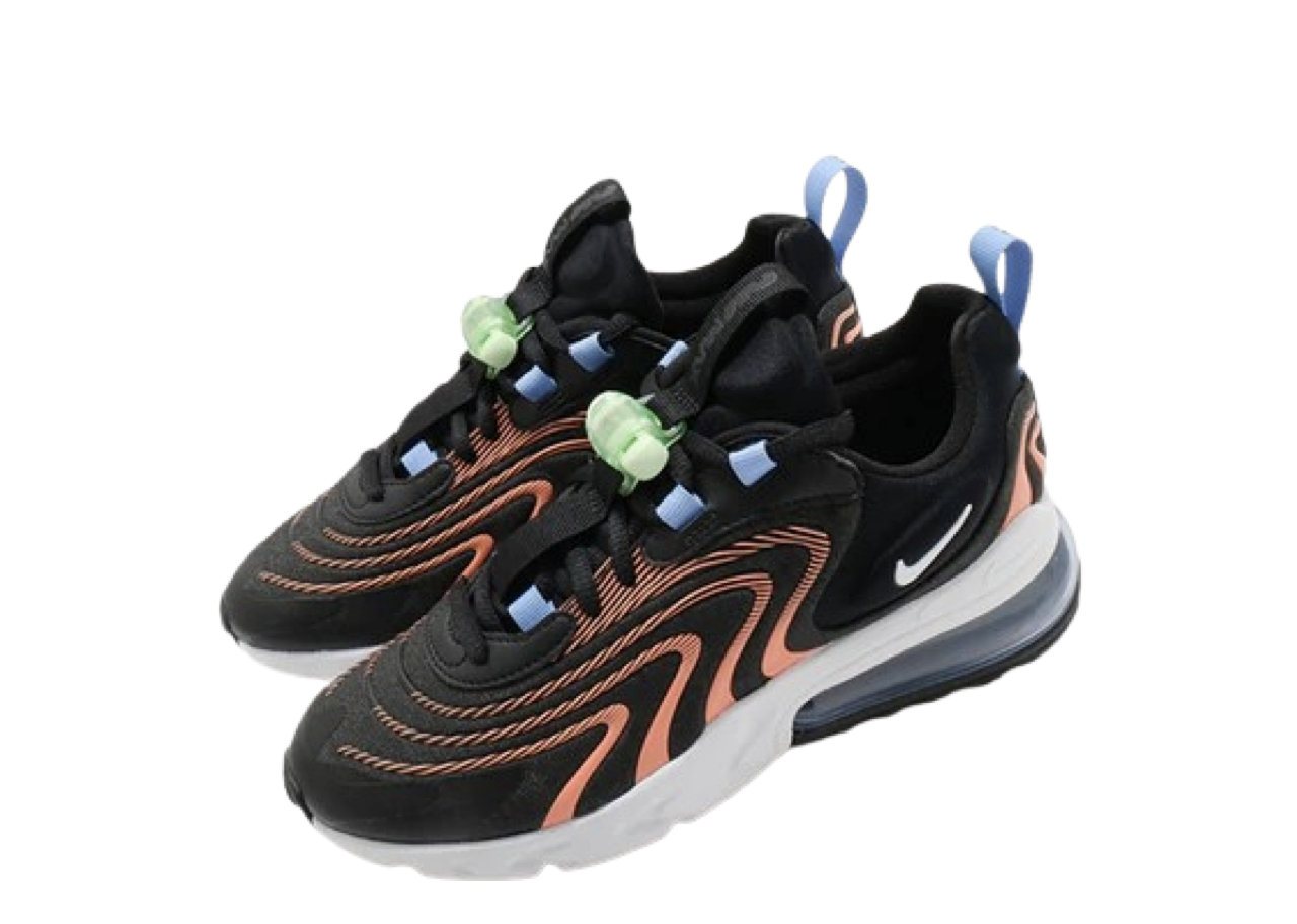 Nike Air Max 270 React Eng Black Orange (Women's) - photo 2
