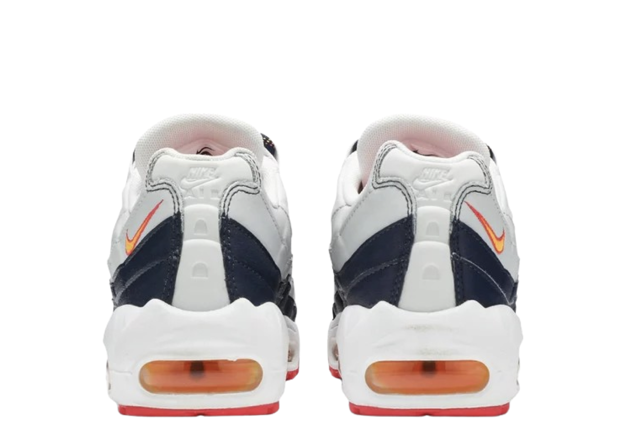 Nike Air Max 95 Midnight Navy Pure Platinum Laser Orange (Women's) - photo 3