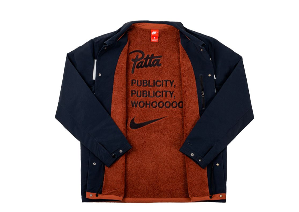 X Patta Coach Jacket Dark Obsidian - photo 2