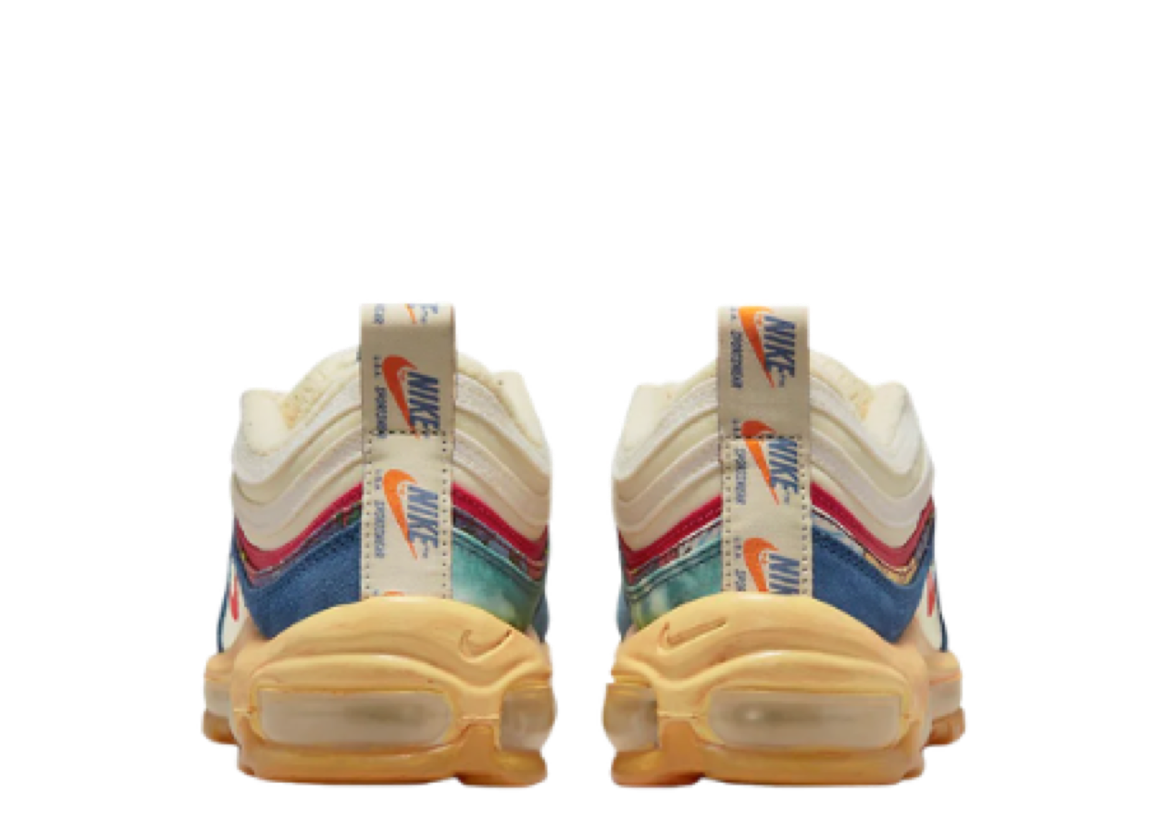 Nike Air Max 97 Coconut Milk Fossil Denim Red - photo 3
