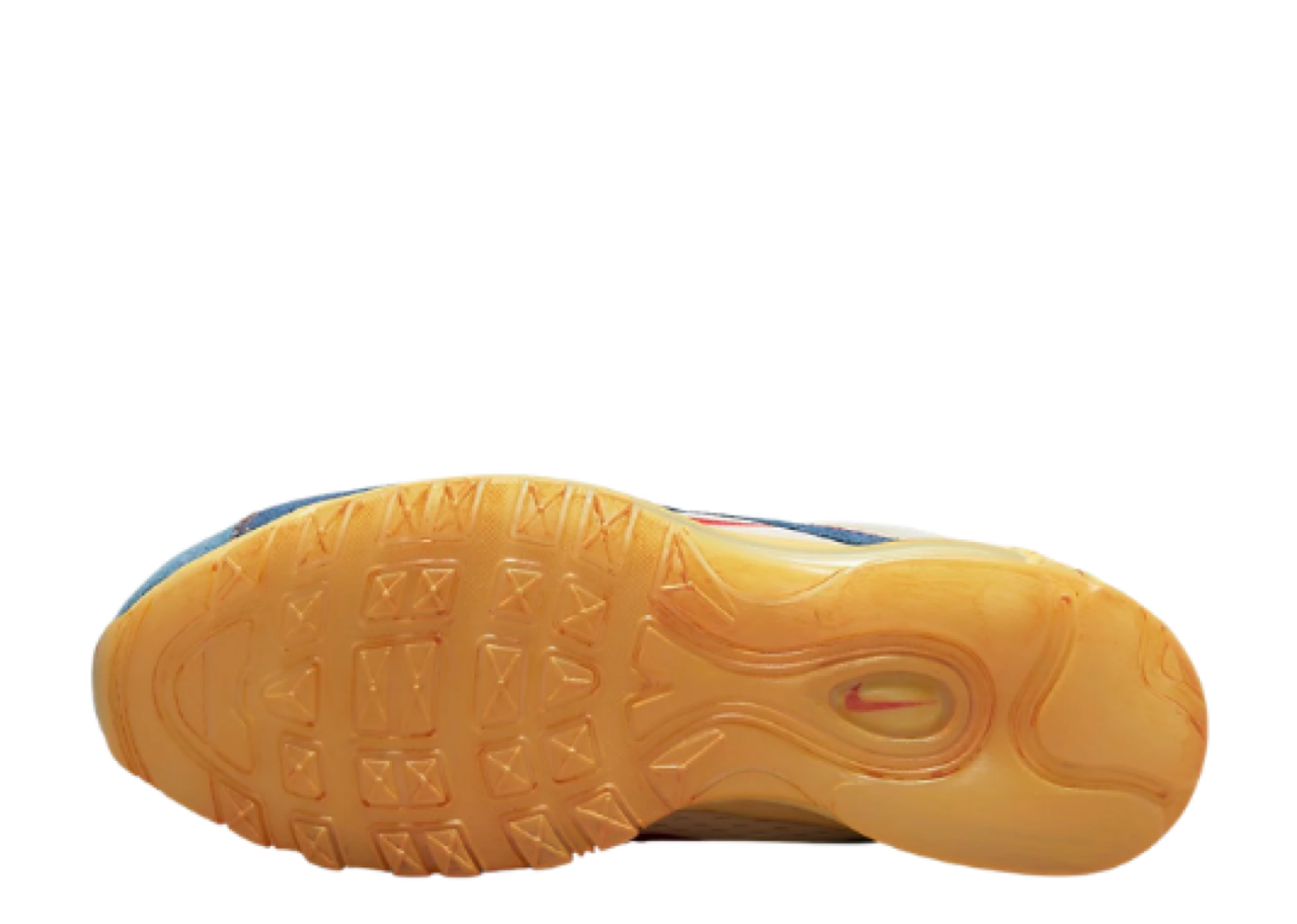 Nike Air Max 97 Coconut Milk Fossil Denim Red - photo 4