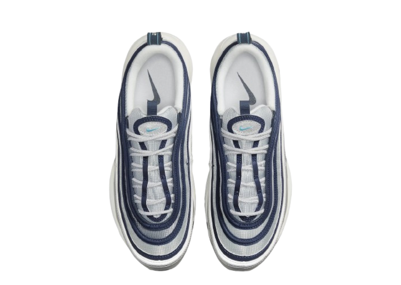 Nike Air Max 97 Metallic Silver Chlorine Blue (Women's) - photo 2