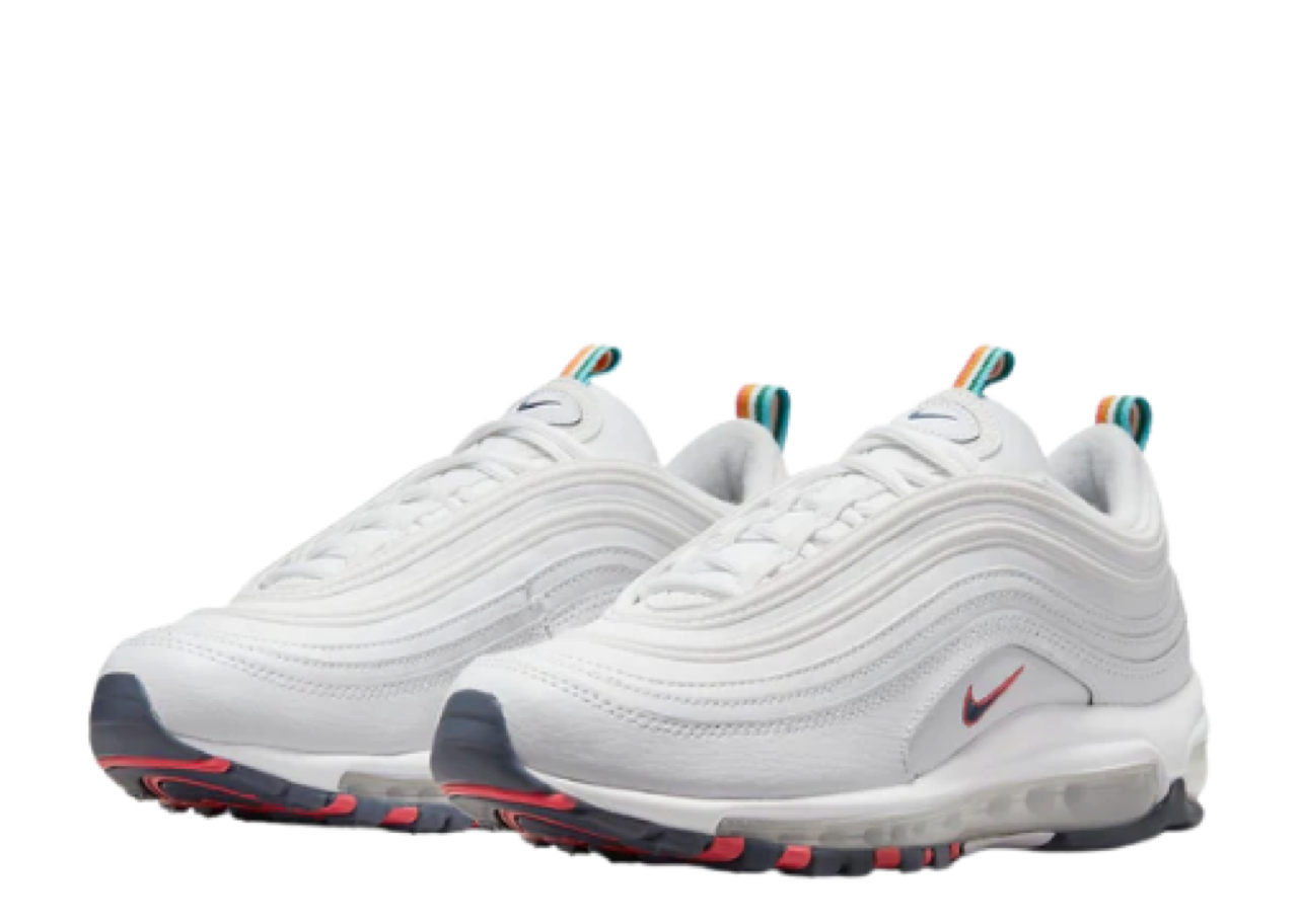 Nike Air Max 97 White Multi Color Pull Tabs (Women's) - photo 2