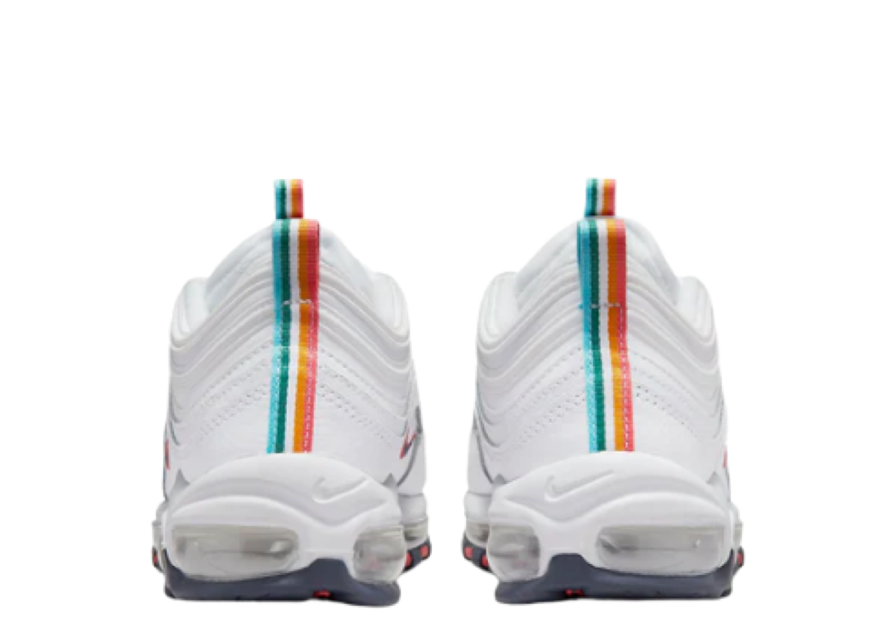 Nike Air Max 97 White Multi Color Pull Tabs (Women's) - photo 3