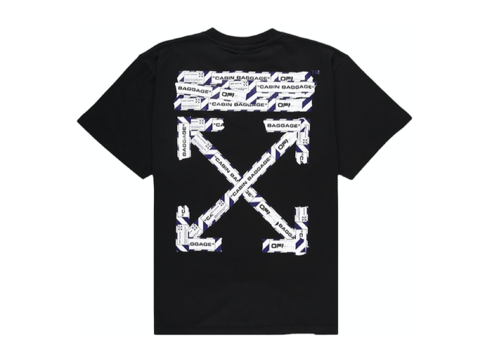 Off-White Oversized Fit Airport Tape T-Shirt Black/Multicolor - photo 2