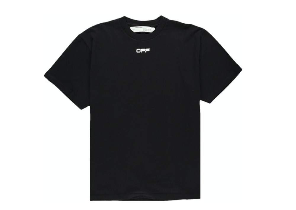 Off-White Oversized Fit Airport Tape T-Shirt Black/Multicolor