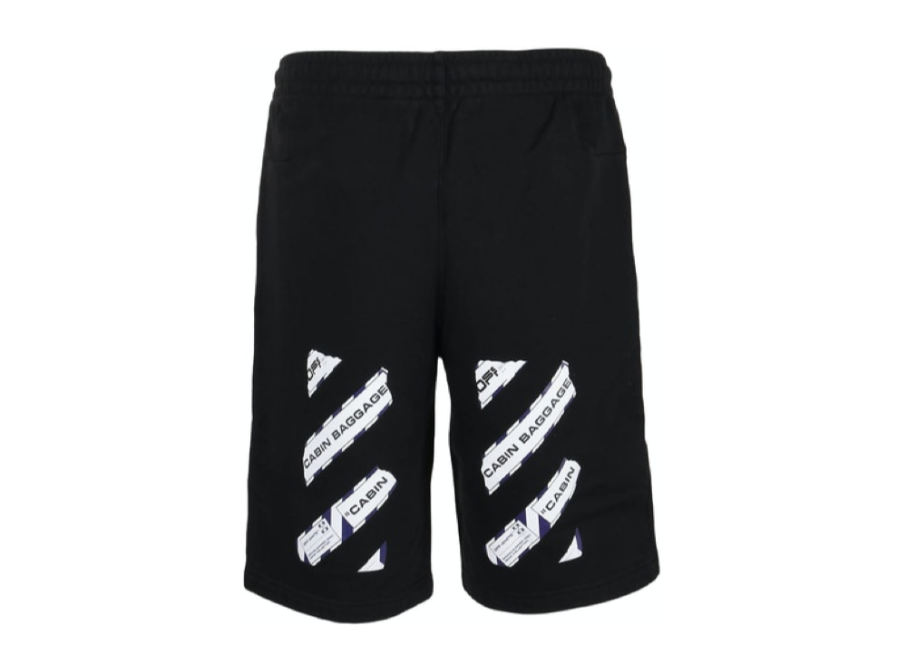 Off-White Airport Tape Sweatshort Black/Multicolor - photo 2