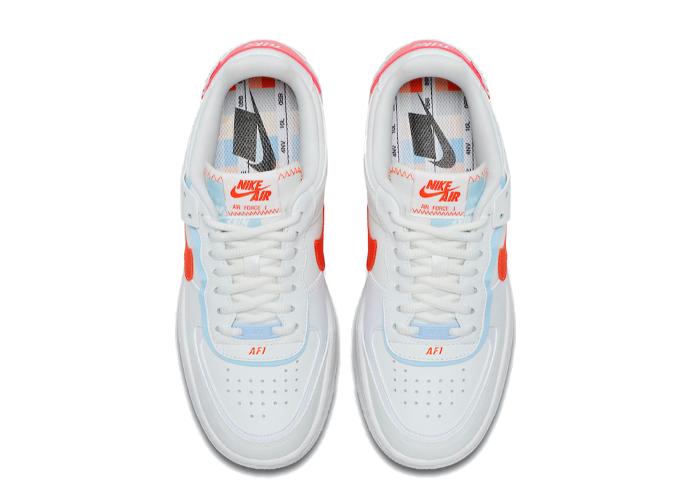 Nike Air Force 1 Shadow Summit White Team Orange (Women's) - photo 2