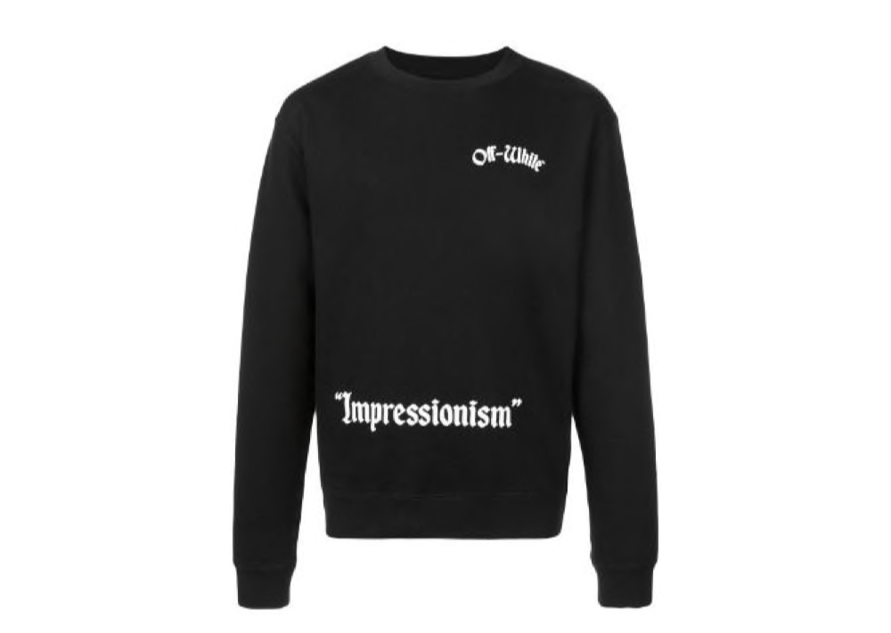 Off-White Crewneck Impressionism Black