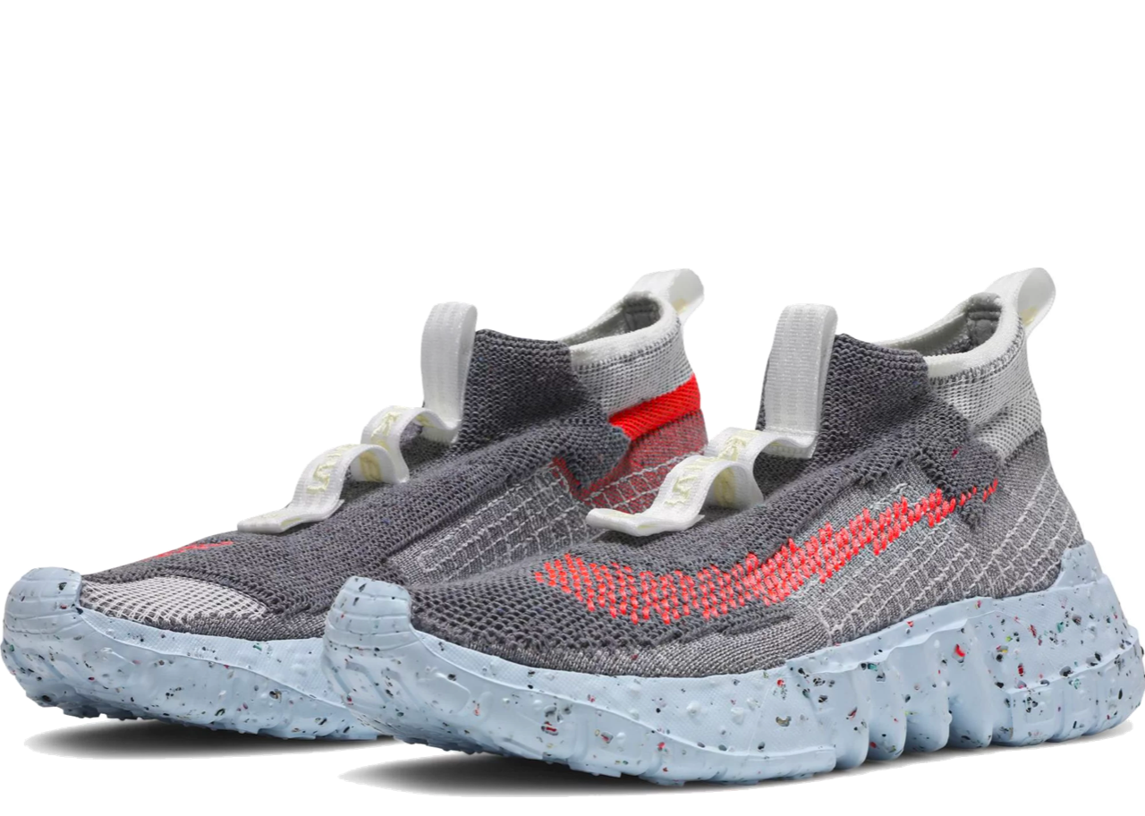 Nike Space Hippie 02 Vast Grey Hyper Crimson - photo 2