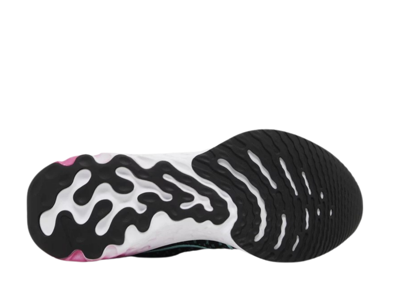 Nike React Infinity Run Flyknit 3 Black Pink Prime Dynamic Turquoise (Women's) - photo 4