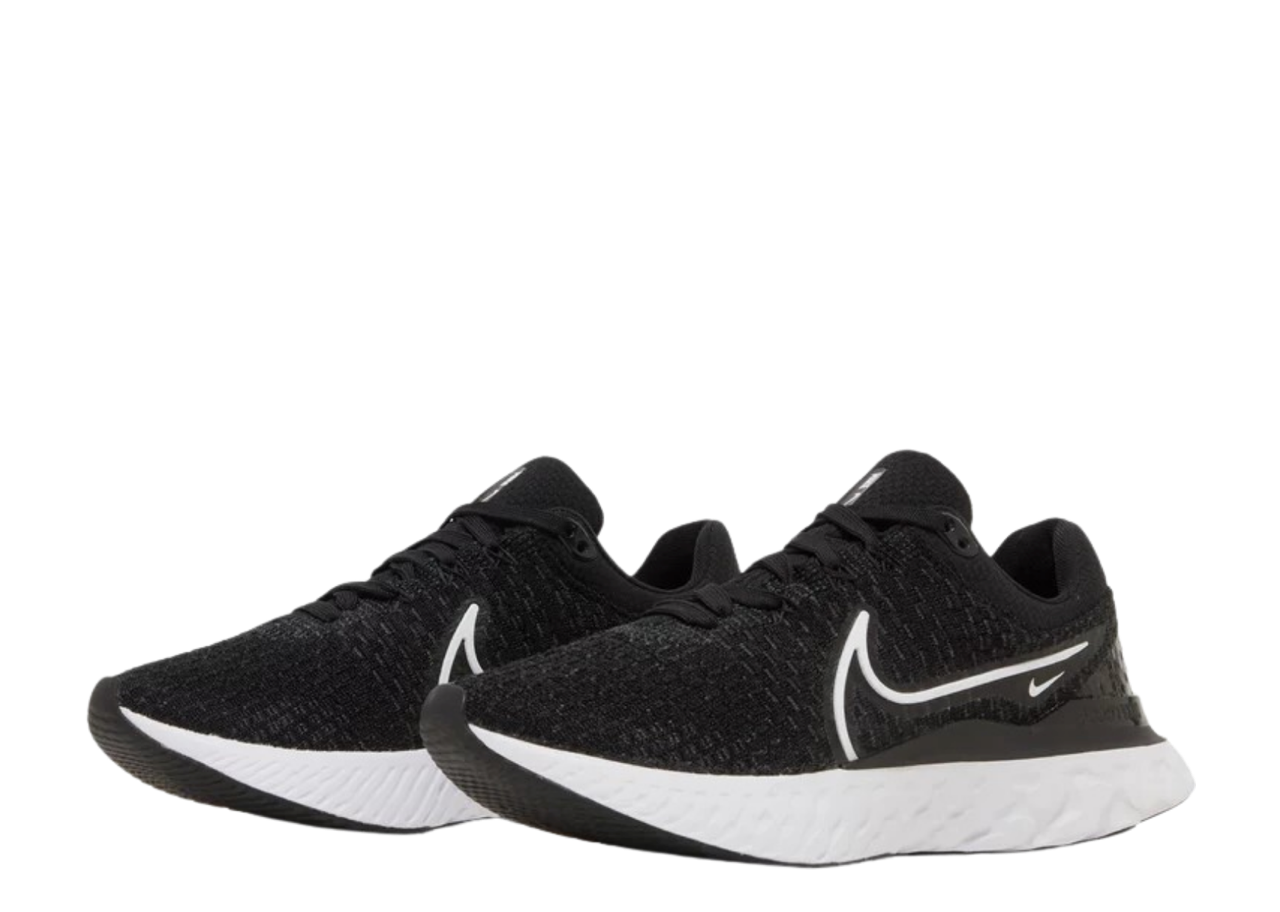 Nike React Infinity Run Flyknit 3 Black White (Women's) - photo 2