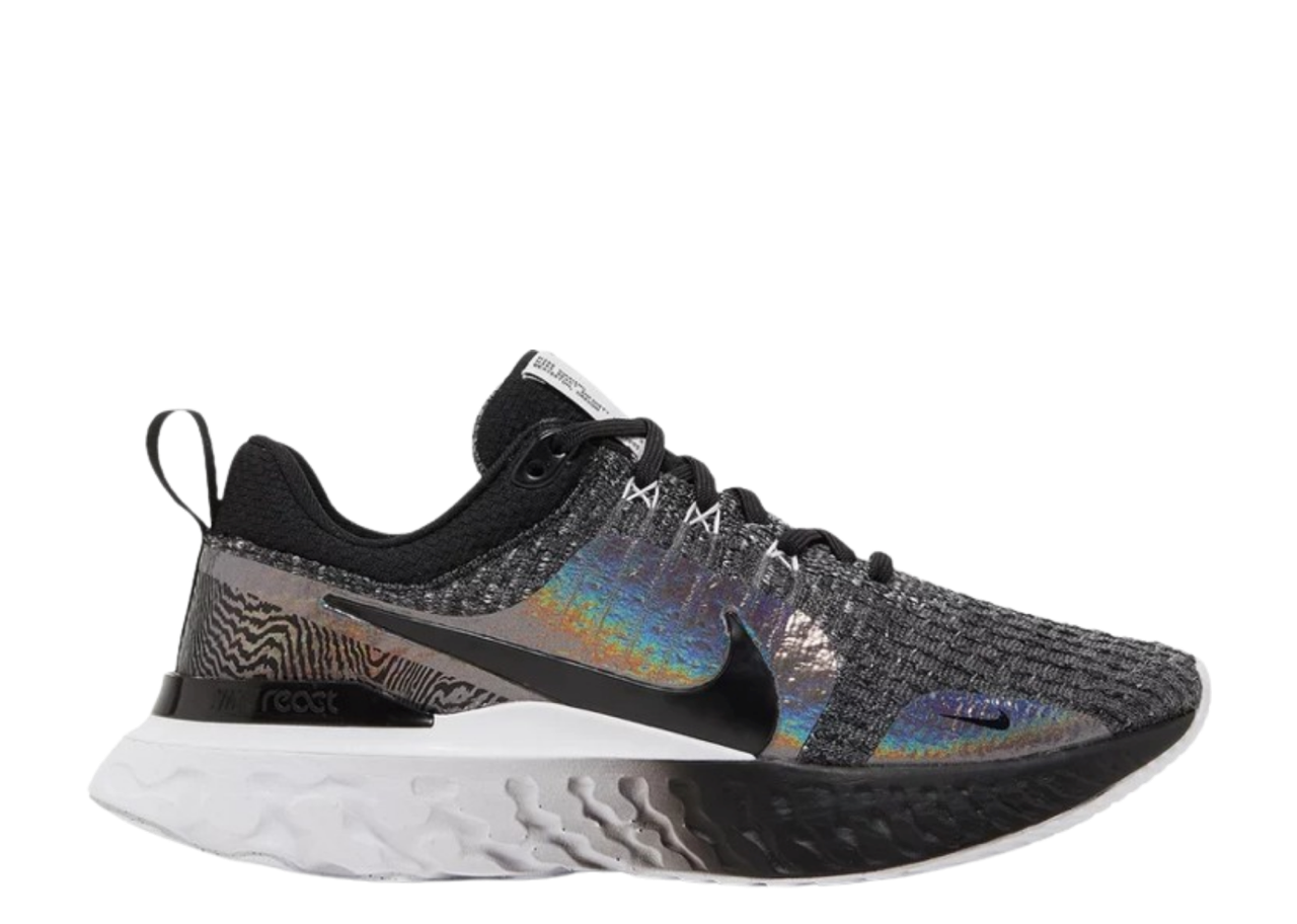 Nike React Infinity Run Flyknit 3 Premium Black Zebra Iridescent (Women's)