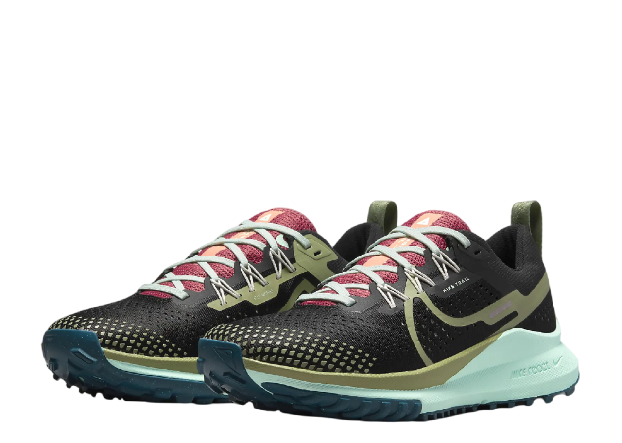 Nike React Pegasus Trail 4 Black Alligator Mint (Women's) - photo 2