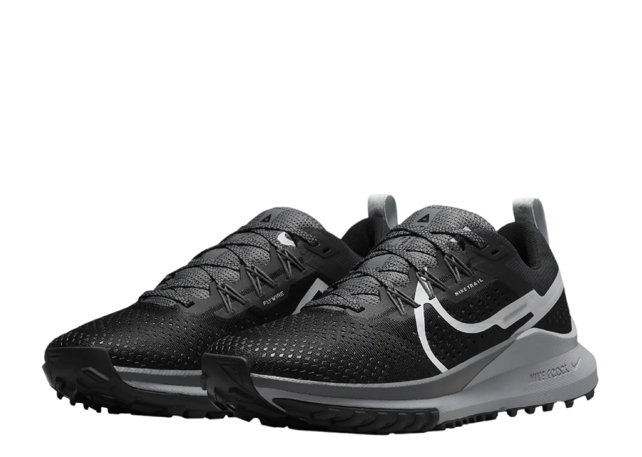 Nike React Pegasus Trail 4 Black Dark Grey (Women's) - photo 2