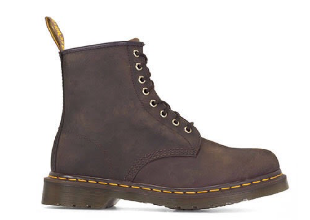 Dr. Martens Leather Ankle Boots Brown