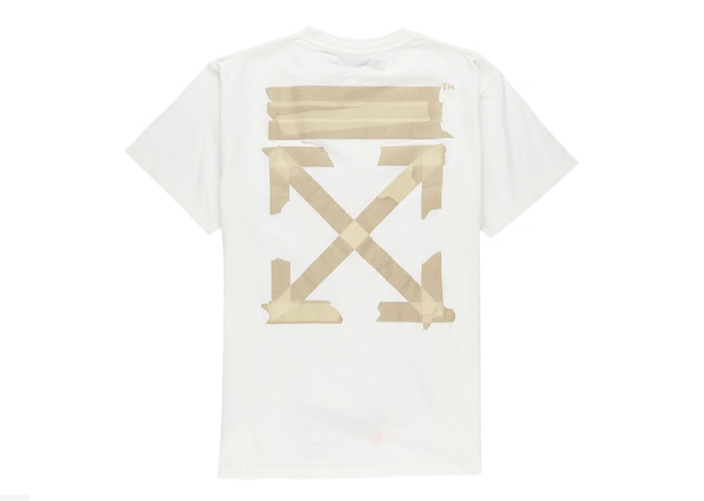 Off-White Oversized Fit Tape Arrows T-Shirt White - photo 2