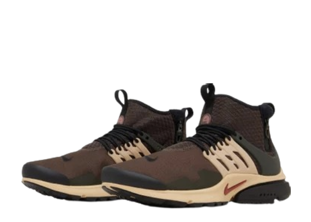 Nike Air Presto Mid Utility Baroque Brown Sesame  - photo 2