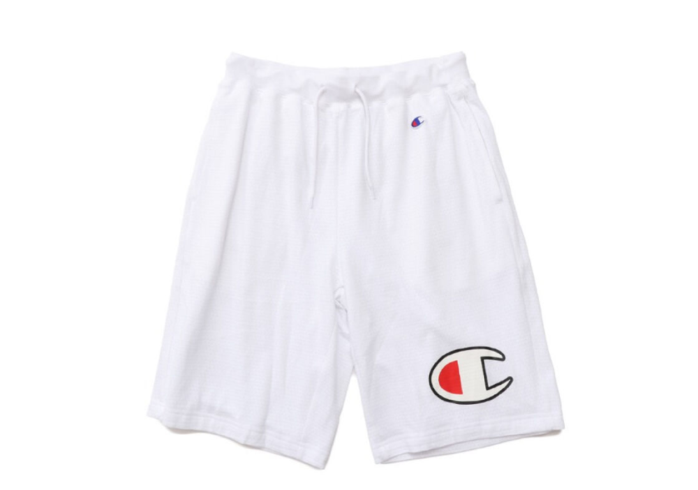 Champion Style Big C Logo Short Pants White