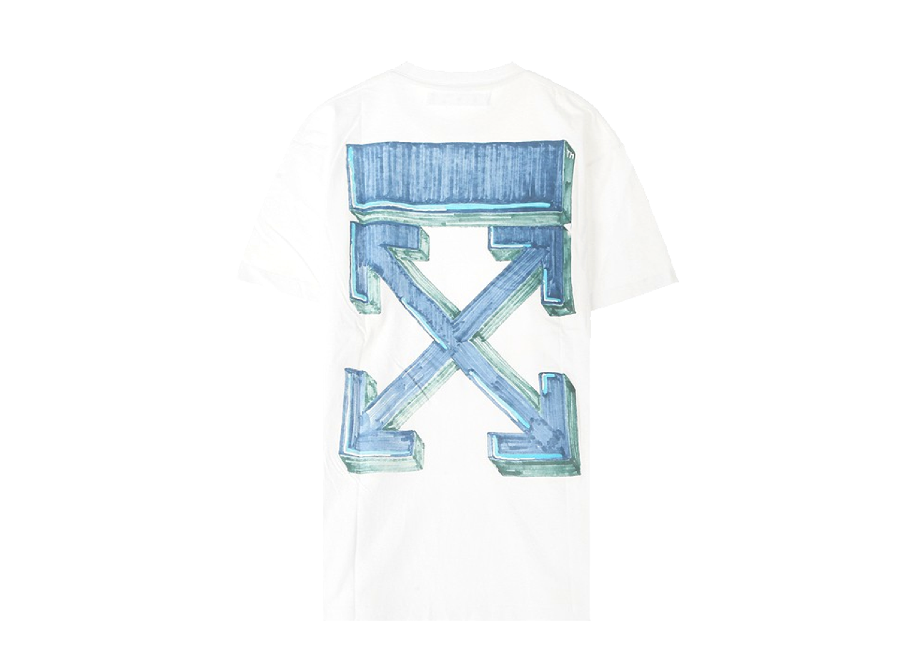Off-White Marker Arrows Slim T-Shirt White - photo 2