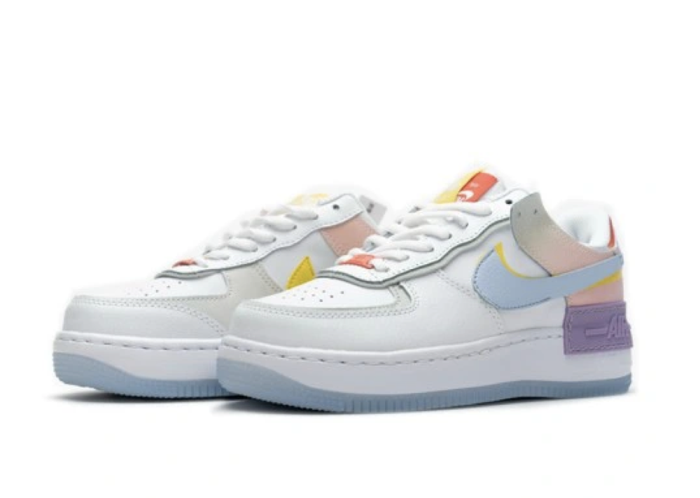 Nike Air Force 1 Shadow White Hydrogen Blue Purple (Women's) - photo 2