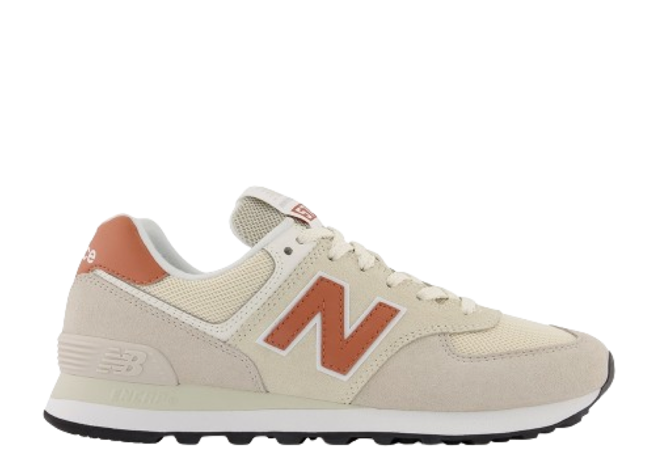 New Balance 574 Calm Taupe Orange (Women's)