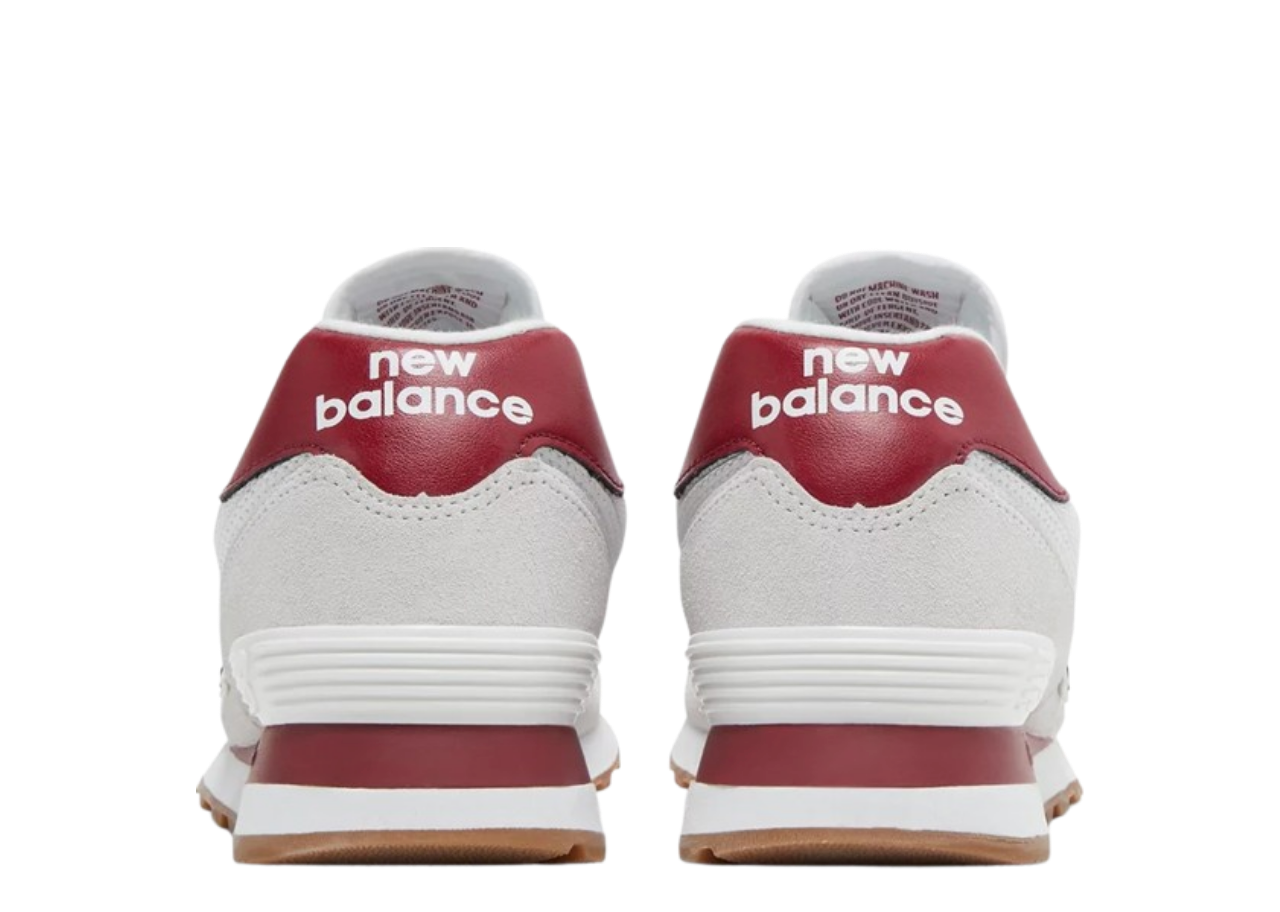 New Balance 574 White Red Gum - photo 3