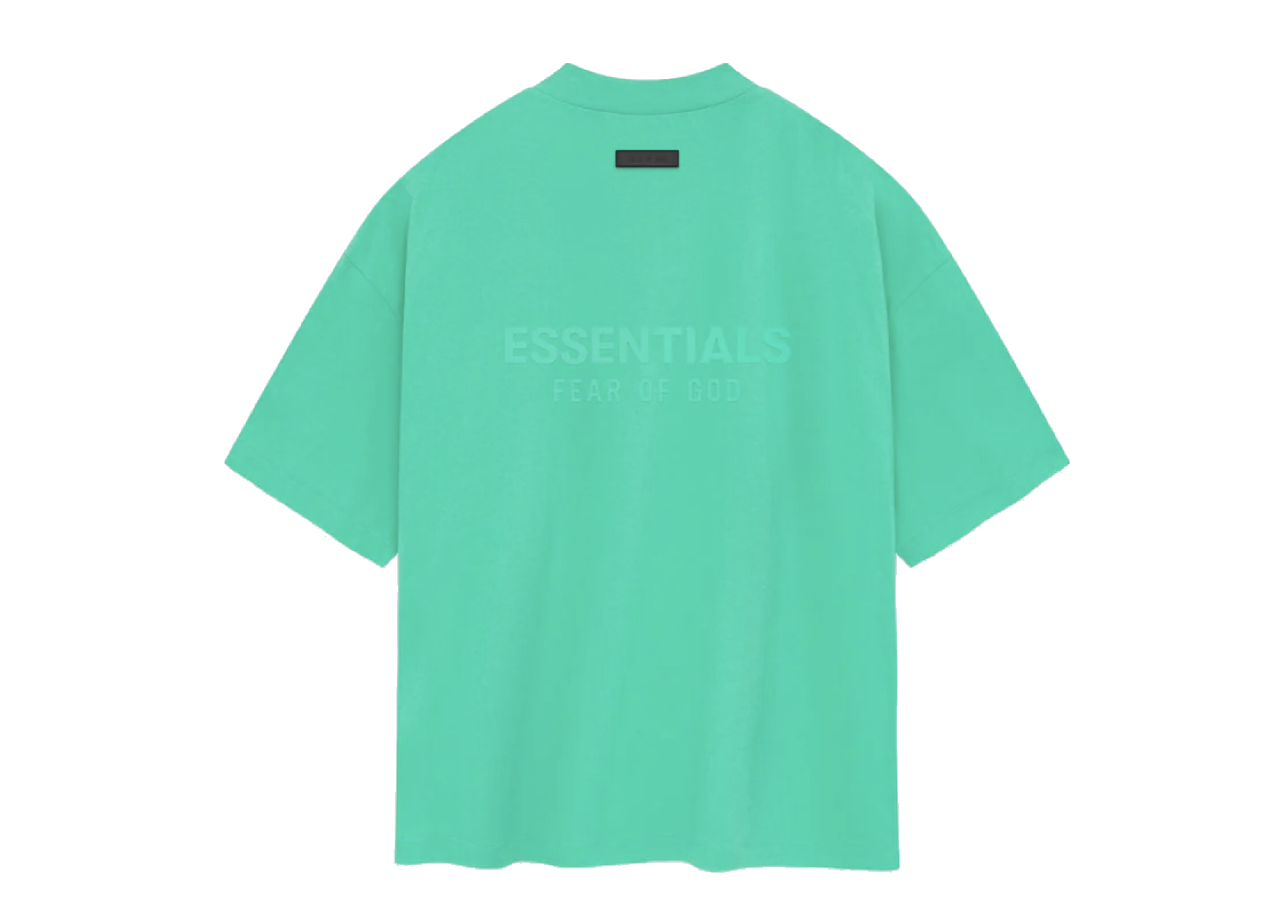 Fear Of God Essentials V-Neck T-Shirt Mint Leaf - photo 2