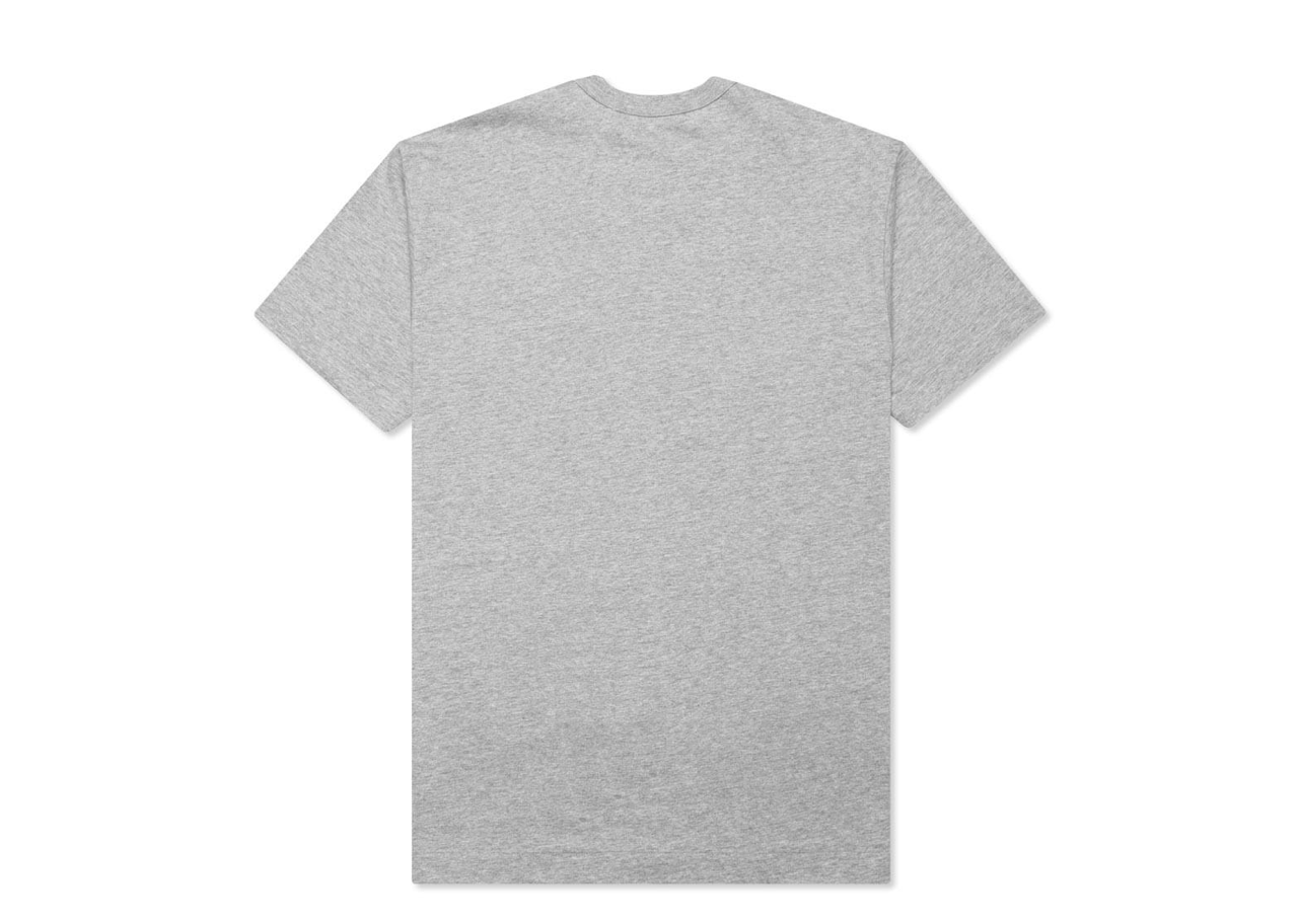 Comme Des Garçons PLAY Black Emblem Grey T-Shirt - photo 2